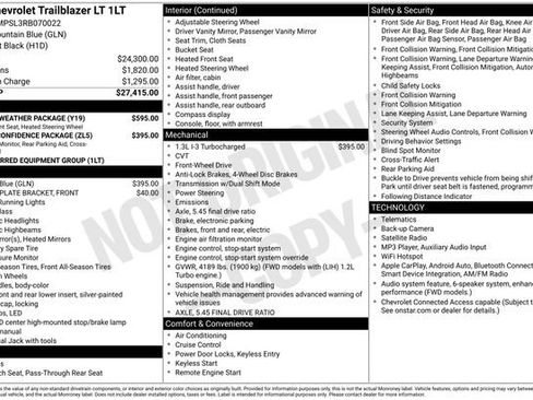 Used 2024 Chevrolet TrailBlazer LT w/ LT Cold Weather Package FWD image 14