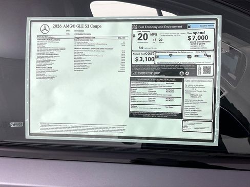 New 2026 Mercedes-Benz GLE 53 AMG 4MATIC Coupe image 13
