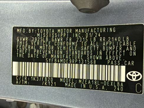 Used 2024 Toyota Corolla LE FWD image 20