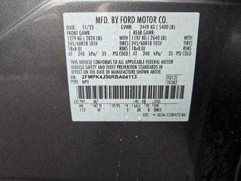 Certified 2024 Ford Edge SEL w/ Convenience Package AWD/4WD image 27
