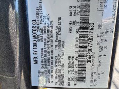 Used 2019 Ford Fusion S FWD image 13