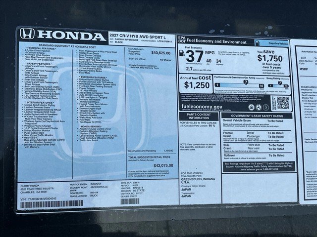 New 2027 Honda CR-V Sport-L image 21