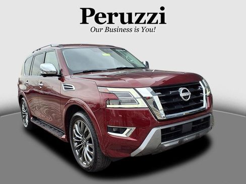 Certified 2023 Nissan Armada Platinum w/ Captain's Chairs Package image 1