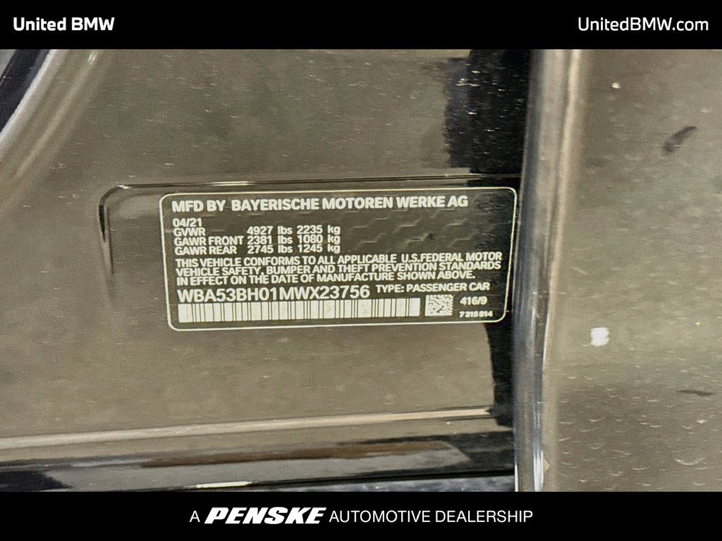 Used 2021 BMW 530i w/ M Sport Package RWD image 22