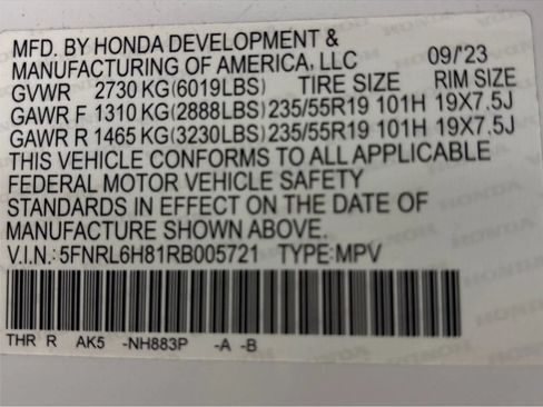 Used 2024 Honda Odyssey Touring image 28