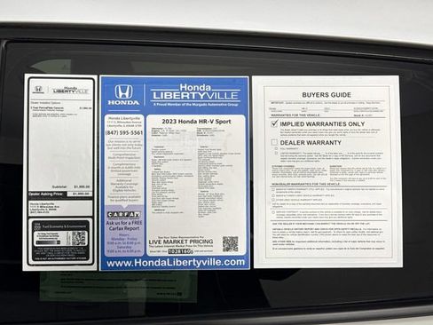 Certified 2023 Honda HR-V Sport image 53