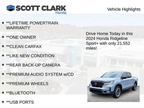 Used 2024 Honda Ridgeline Sport+ image 11