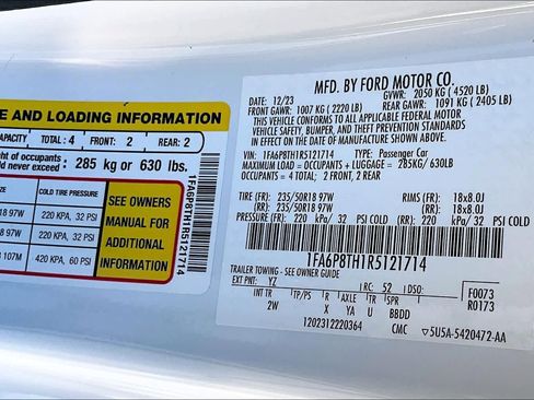 Used 2024 Ford Mustang Coupe RWD image 33