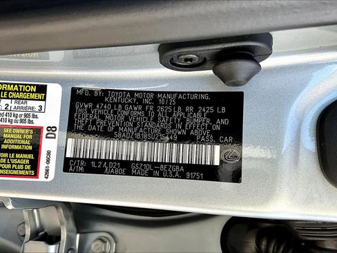 New 2025 Lexus ES 350 w/ Premium Package image 16