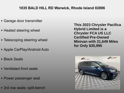 Certified 2023 Chrysler Pacifica Limited image 26