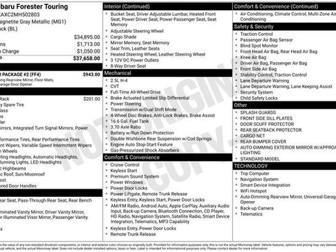 Used 2021 Subaru Forester Touring w/ Popular Package #2 image 39