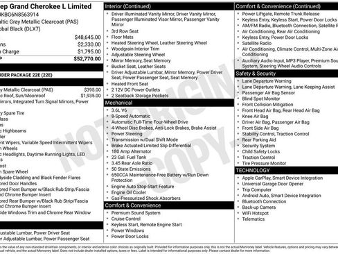 Used 2022 Jeep Grand Cherokee L Limited image 37