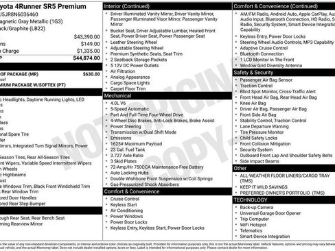 Used 2022 Toyota 4Runner SR5 Premium w/ Moonroof Package image 8