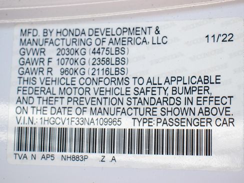 Used 2022 Honda Accord Sport image 35