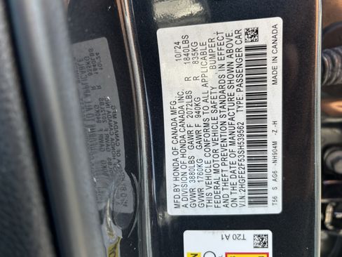 Certified 2025 Honda Civic Sport image 29