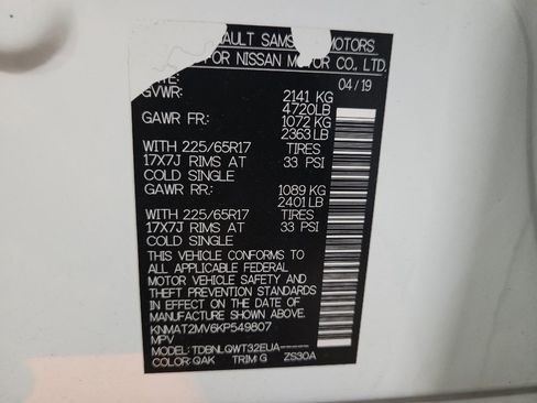Used 2019 Nissan Rogue SV AWD/4WD image 33