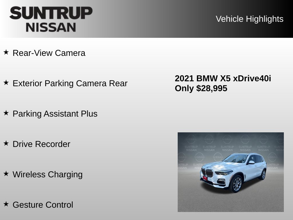 Used 2021 BMW X5 xDrive40i w/ Premium Package AWD/4WD image 24