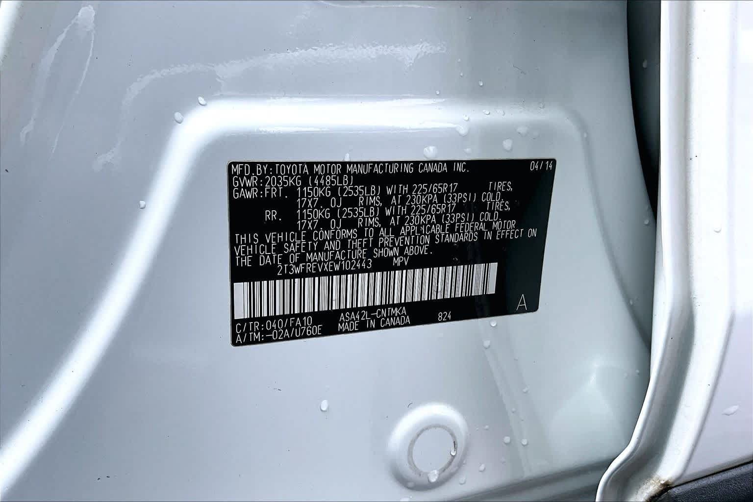 Used 2014 Toyota RAV4 XLE FWD image 34