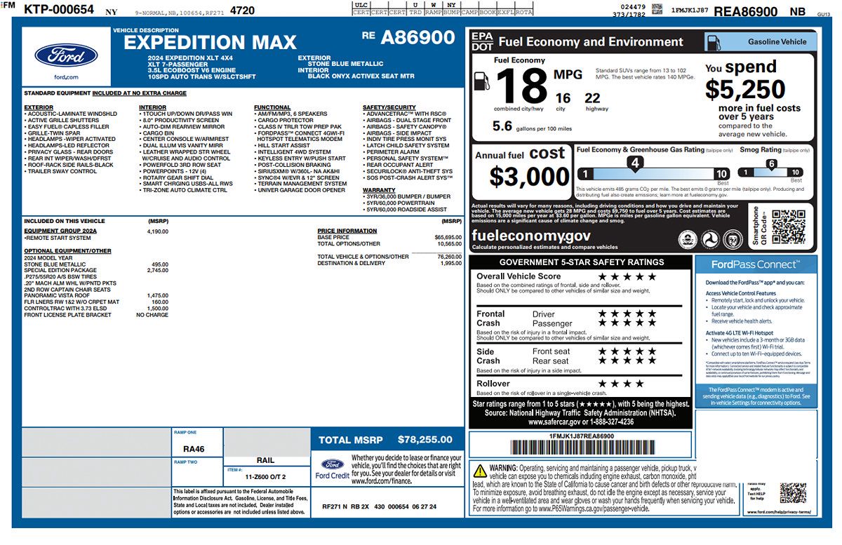 Used 2024 Ford Expedition Max XLT AWD/4WD image 2