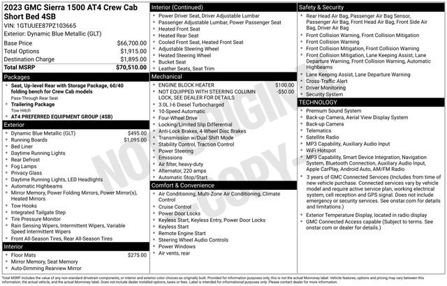Certified 2023 GMC Sierra 1500 AT4 AWD/4WD image 41