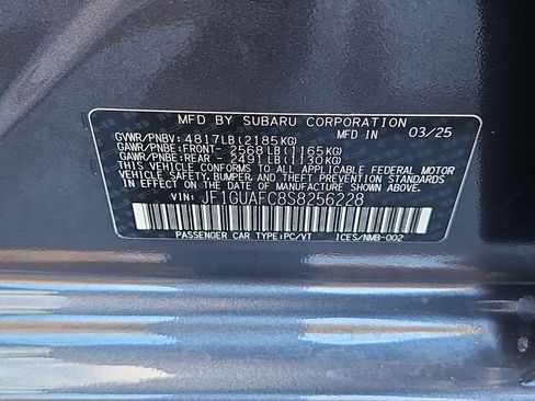 Certified 2025 Subaru Impreza 2.0i Sport image 7