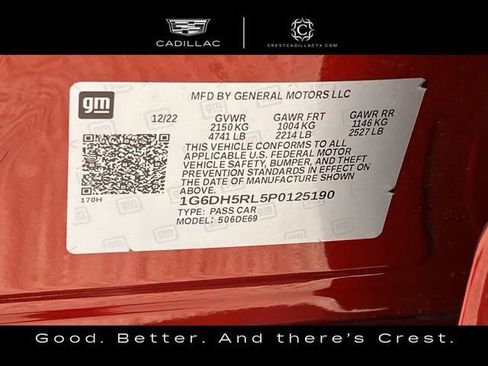 Certified 2023 Cadillac CT4 V w/ Navigation Package image 64