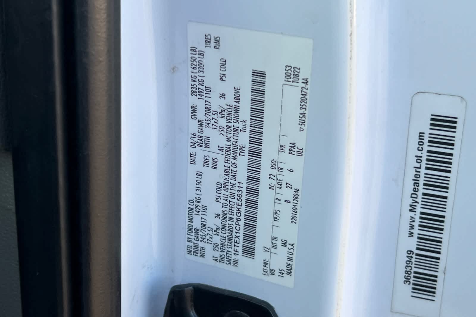 Used 2016 Ford F150 XLT RWD image 26
