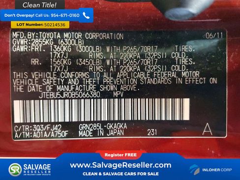 Used 2011 Toyota 4Runner SR5 w/ Convenience Pkg AWD/4WD image 17