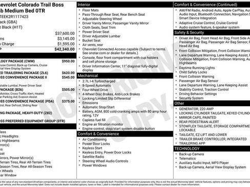 Used 2024 Chevrolet Colorado Trail Boss w/ Technology Package image 7