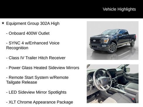 Certified 2022 Ford F150 XLT w/ Equipment Group 302A High AWD/4WD image 6