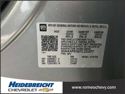 Used 2026 Chevrolet Equinox LT w/ Convenience Package II image 8