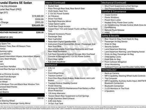 Used 2020 Hyundai Elantra SE w/ Winter Weather Package FWD image 3