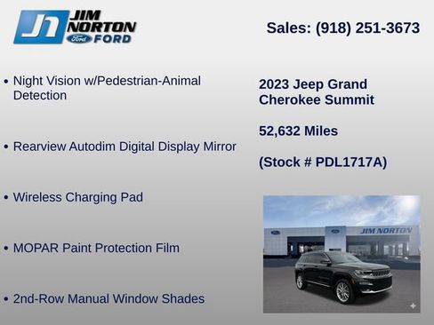 Used 2023 Jeep Grand Cherokee Summit w/ Adv Protech Group IV AWD/4WD image 31