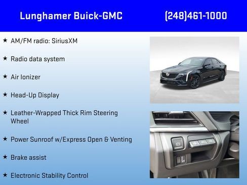 Certified 2023 Cadillac CT4 V w/ Technology Package image 24