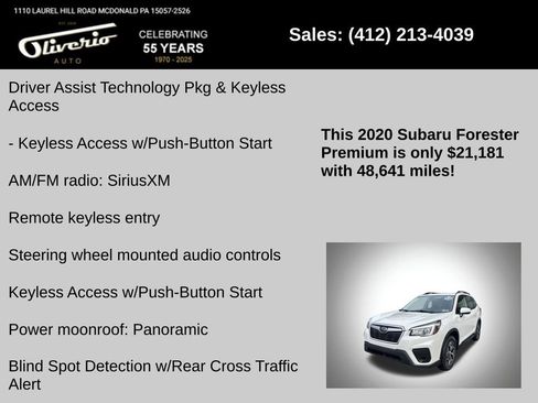 Used 2020 Subaru Forester Premium w/ Popular Package #1 AWD/4WD image 10
