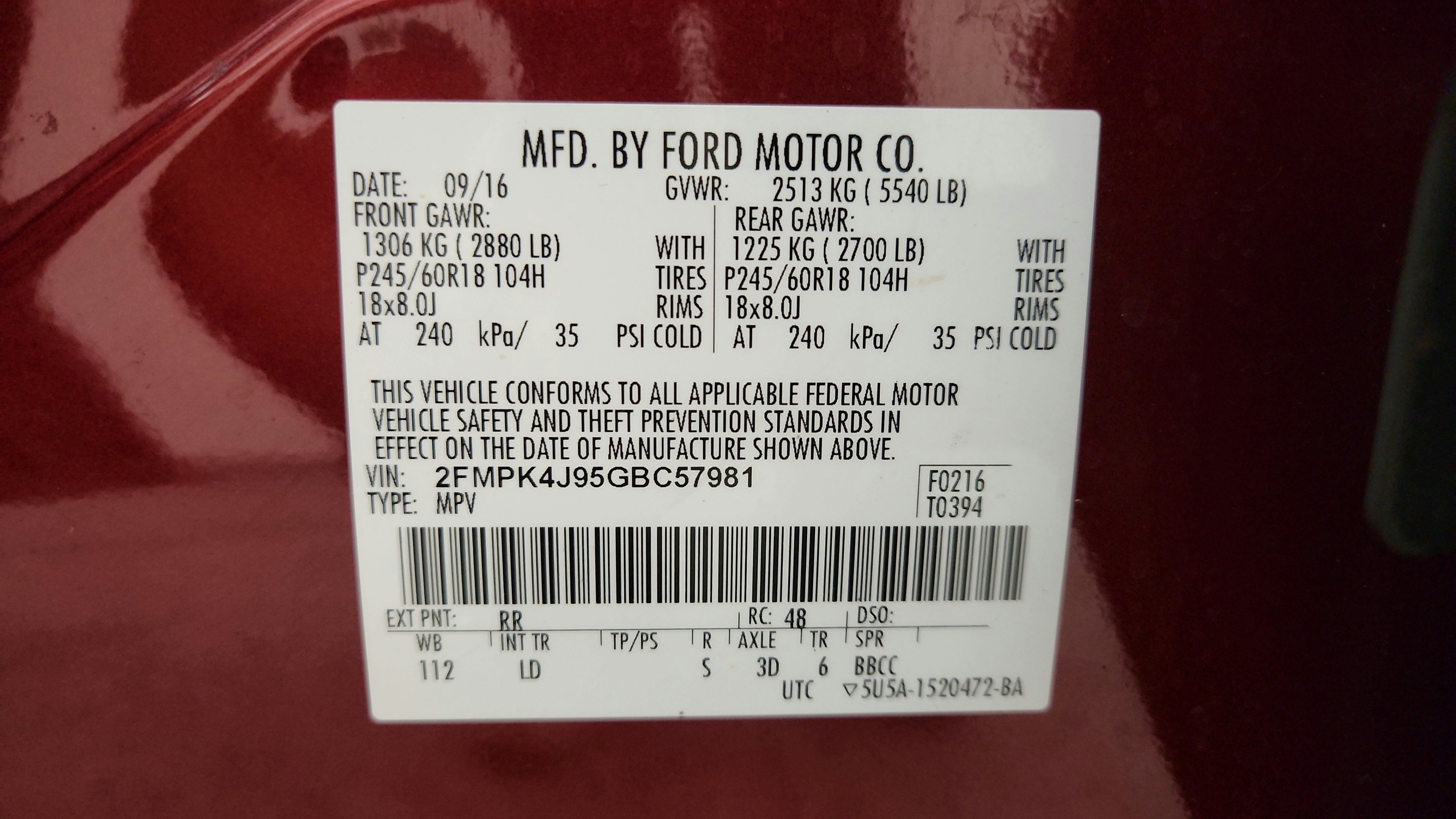 Used 2016 Ford Edge SEL w/ Equipment Group 201A AWD/4WD image 20