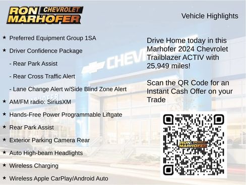 Used 2024 Chevrolet TrailBlazer ACTIV w/ Convenience Package AWD/4WD image 15
