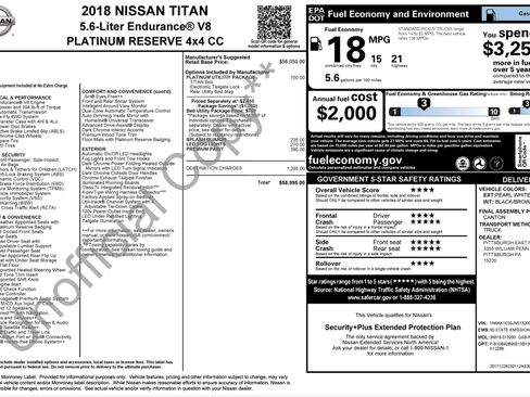 Used 2018 Nissan Titan Platinum Reserve w/ Platinum Utility Package AWD/4WD image 2