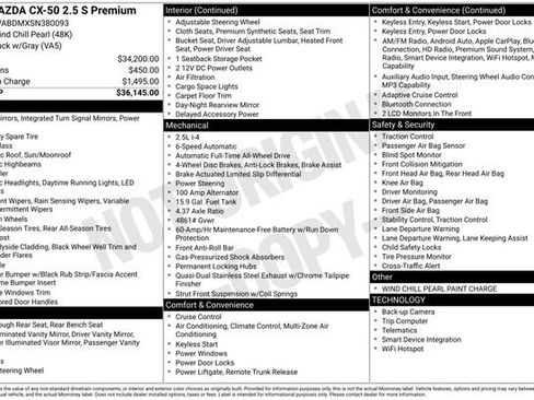 Used 2025 MAZDA CX-50 AWD 2.5 S w/ Premium Package image 4