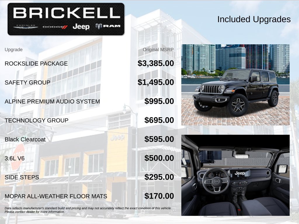New 2026 Jeep Wrangler Unlimited Sahara w/ Rockslide Package AWD/4WD image 9