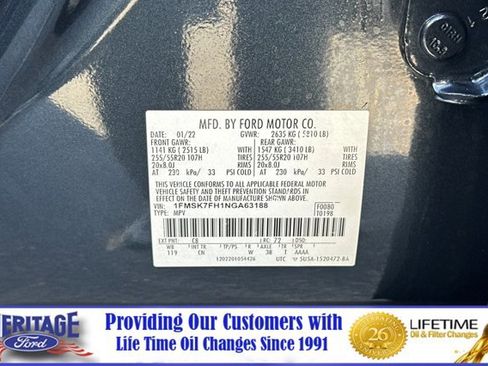 Certified 2022 Ford Explorer Limited w/ Equipment Group 301A image 31