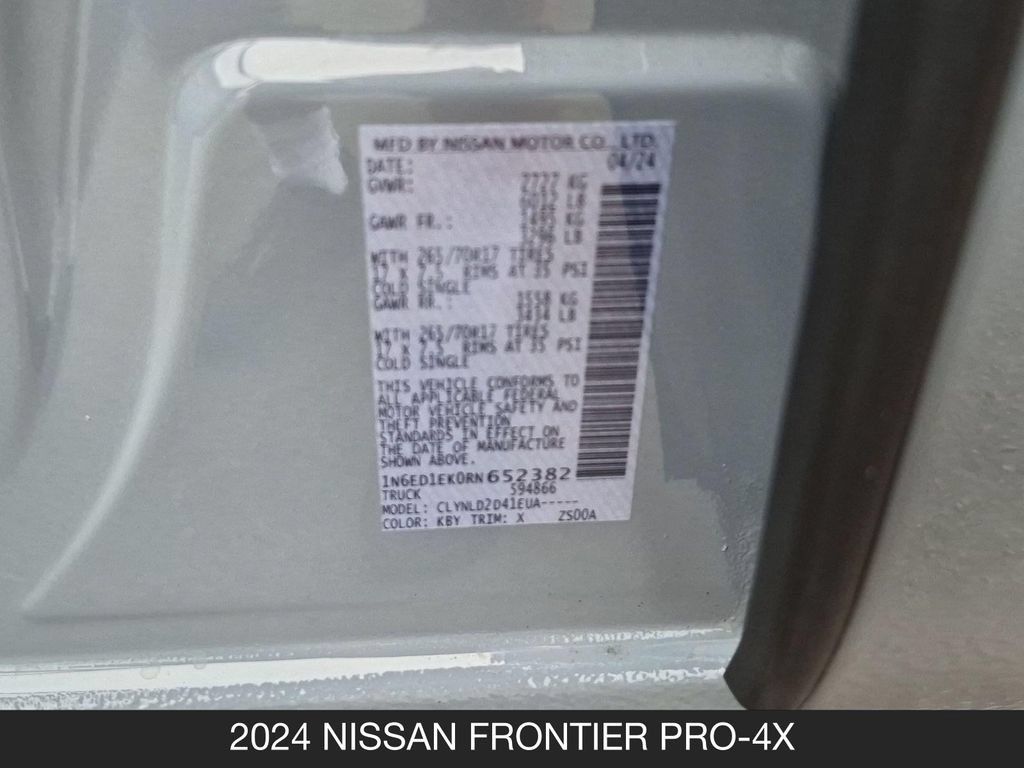 Certified 2024 Nissan Frontier PRO-4X w/ Off-Road Protection Package AWD/4WD image 25