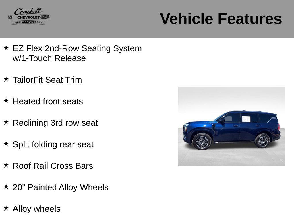 Used 2025 Nissan Armada SL w/ Captain's Chari Seat Package AWD/4WD image 16