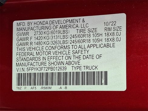 Used 2023 Honda Ridgeline RTL-E image 27