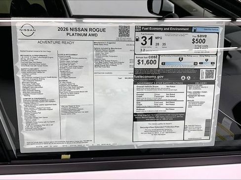 New 2026 Nissan Rogue Platinum w/ Platinum Premium Package image 39