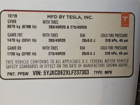 Used 2020 Tesla Model X Long Range AWD/4WD image 20