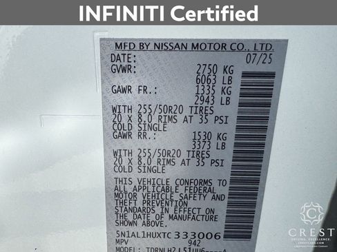 Certified 2026 INFINITI QX60 Autograph w/ Autograph Tech Package image 32