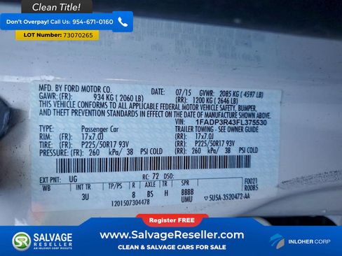 Used 2015 Ford Focus Electric Hatchback image 16