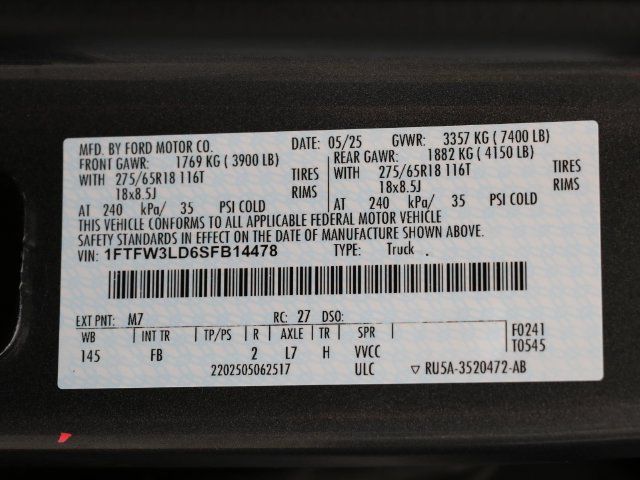 Used 2025 Ford F150 XLT w/ Equipment Group 302A MID AWD/4WD image 32