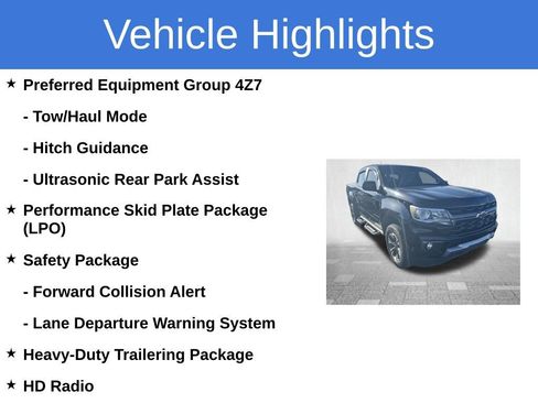 Certified 2022 Chevrolet Colorado Z71 w/ Safety Package AWD/4WD image 4